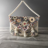 3D Ivory Multi Flower Bag